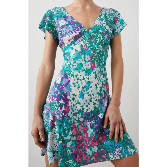 Rails Dresses & Skirts - Rails Gigi Dress Bright Floral Flutter Sleeve Coastal Resort Vacation Small